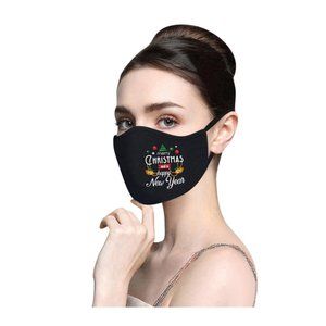 Christmas Printed Cotton Mask Reusable 10Pcs